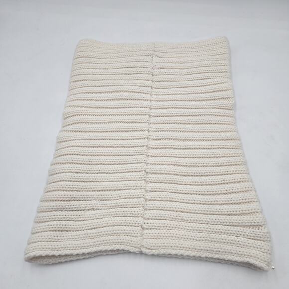 Betsey Johnson Glam Cream Pearl Knit Neck Warmer Cowl Scarf Girlie - Picture 4 of 7